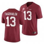 Men's Alabama Crimson Tide #13 Tua Tagovailoa Crimson Home Game NCAA College Football Jersey 2403HKML5